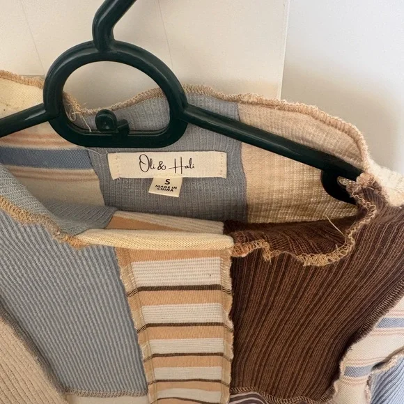 Oli & Hali Multicolor Patchwork Long Sleeve - Picture 2 of 2